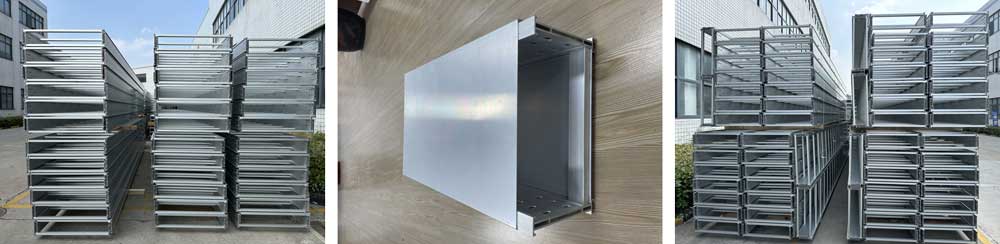 አሉሚኒየም ድርብ መሰላል የኬብል ትሪ አሉሚኒየም ድርብ መሰላል የኬብል ትሪ